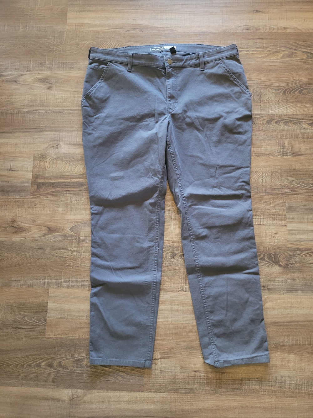 Carhartt BN5113-W Womens Canvas Work Pants Sz 16 Relaxed Fit Gray Rugged Flex
